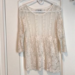 White lace top